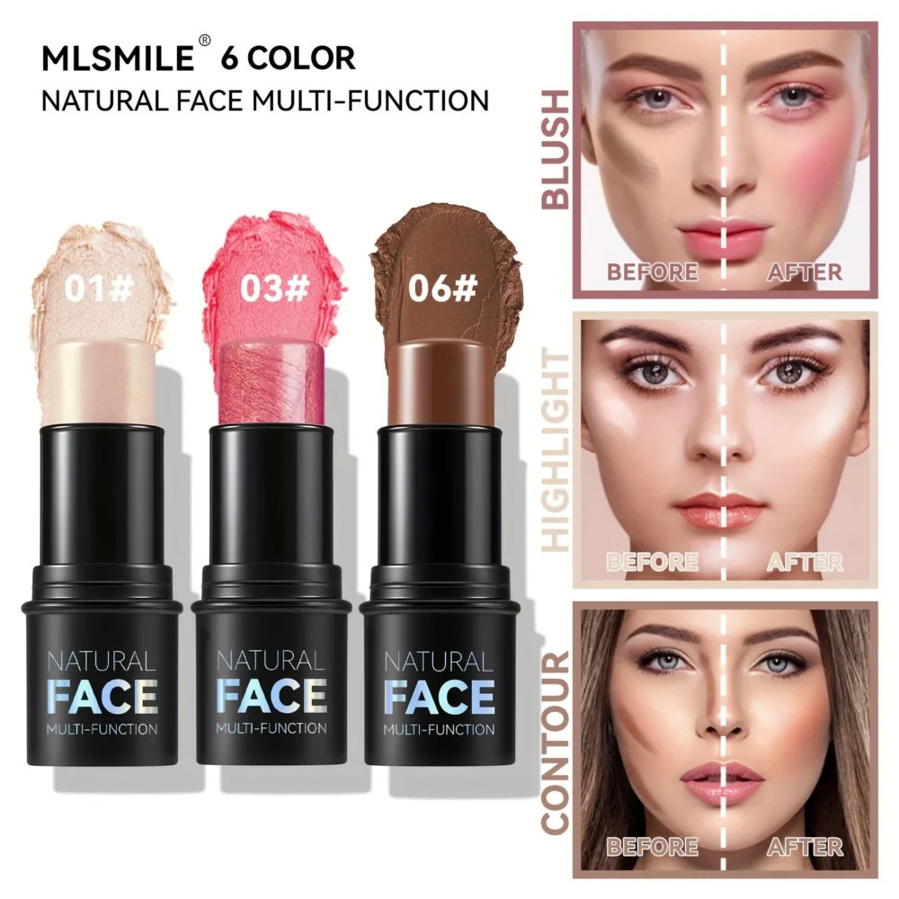 Side-by-side before and after contouring
