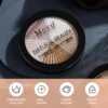 Swatches of highlighter shades on hand