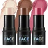 Face contour using all three shades