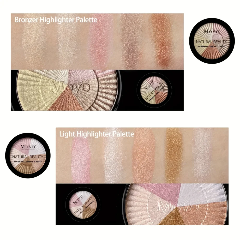 Natural makeup look with highlighter