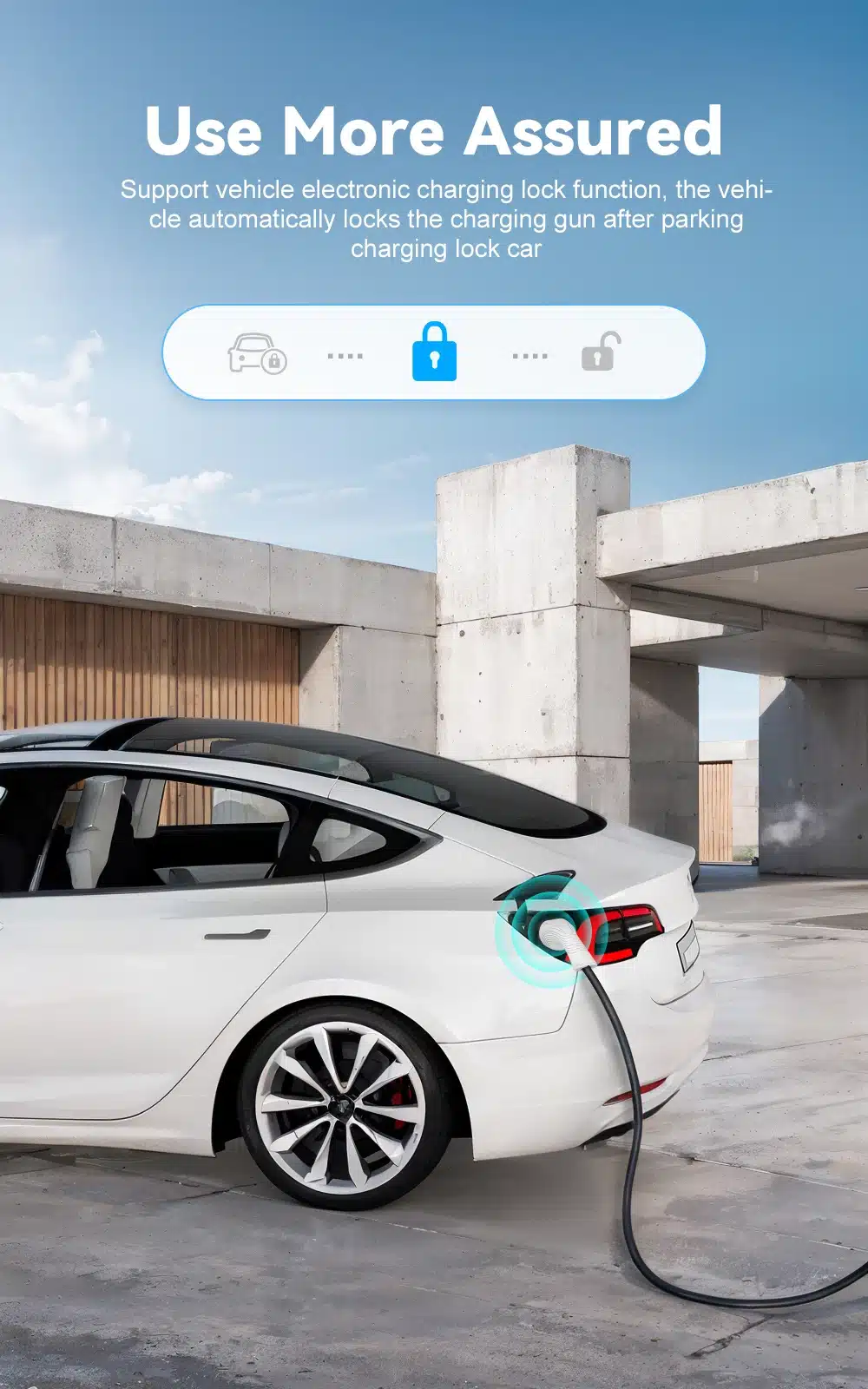 شاحن IPENGEN موضوع في موقف خارجي