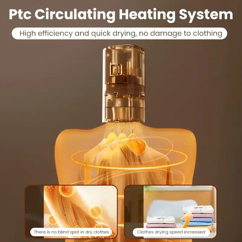 مجفف ملابس يعمل بتقنية التسخين PTC