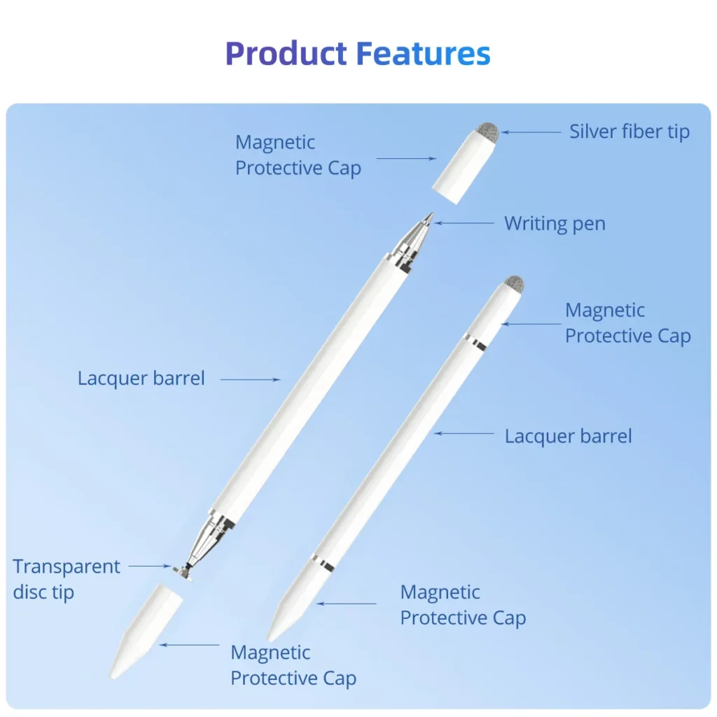 اجزاء قلم ستايلس 3 في 1