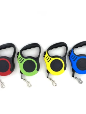 زمام سحب أوتوماتيكي مرن وآمن للحيوانات الأليفة