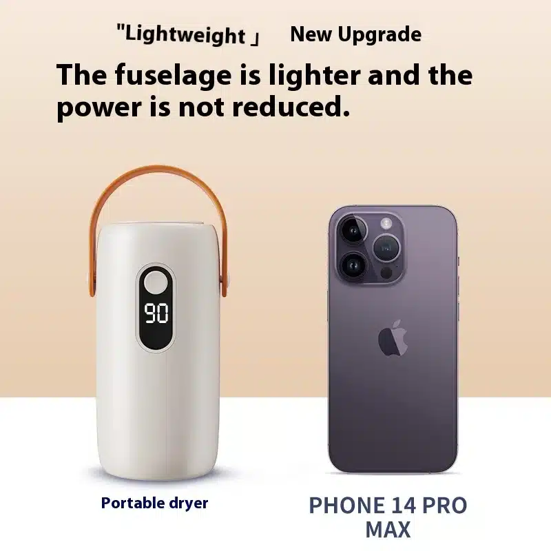 تصميم أسطواني لمجفف ملابس صغير مناسب للسفر