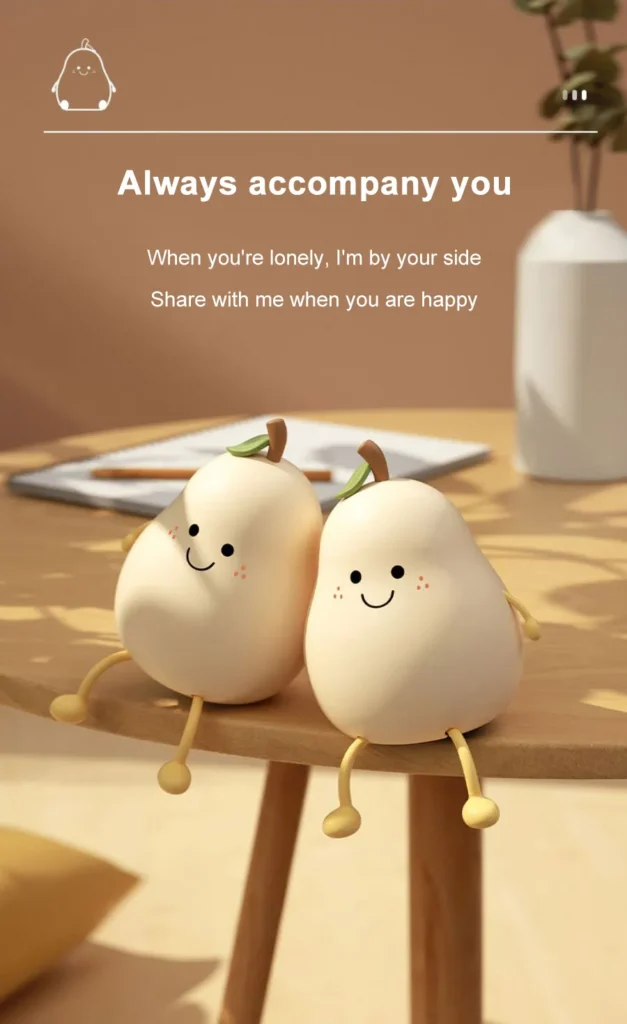 مصباح أطفال على شكل كمثرى الودود