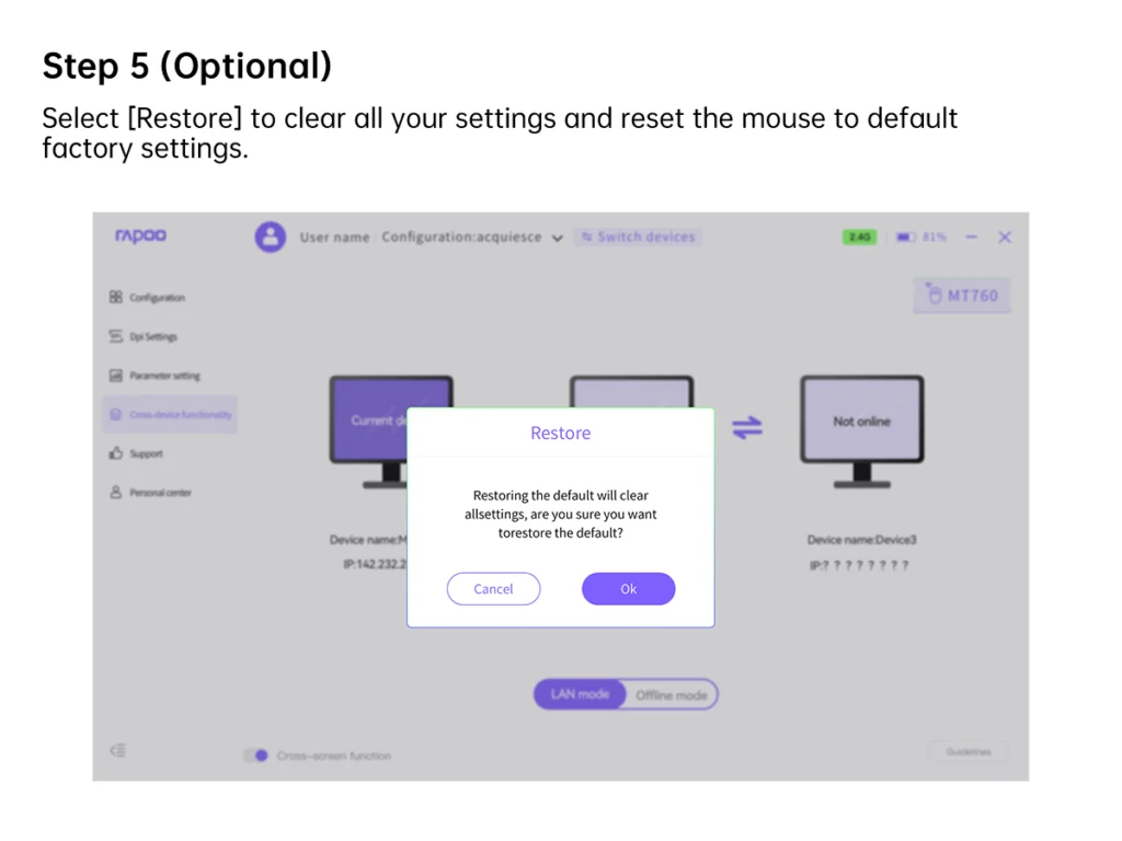 الخطوة 5 لاستخدام ماوس بلوتوث للأجهزة المتعددة