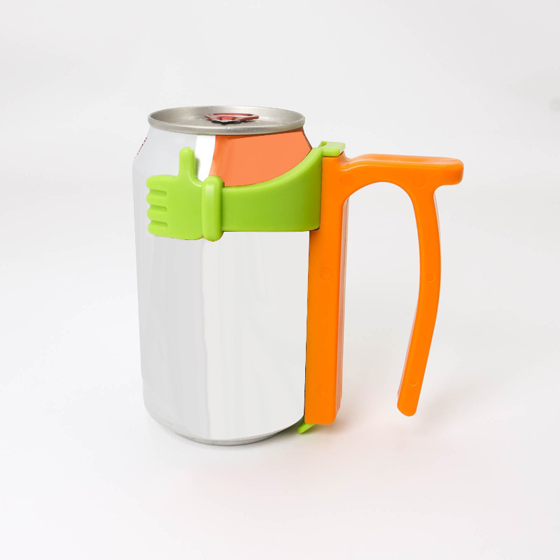 حامل علب صودا مقاوم للانسكاب باللون البرتقالي