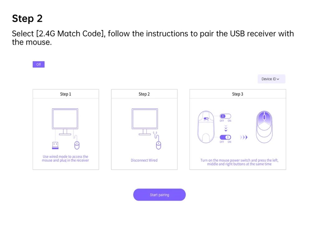 الخطوة 2 لاستخدام ماوس بلوتوث للأجهزة المتعددة