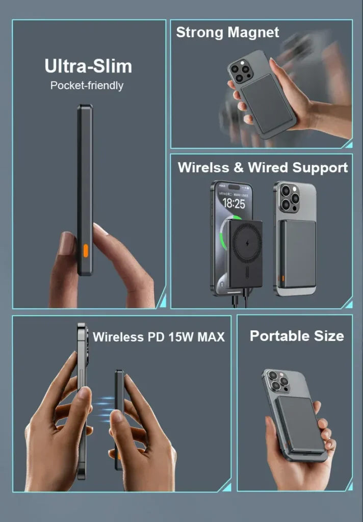 باور بانك PD 20W صغير الحجم